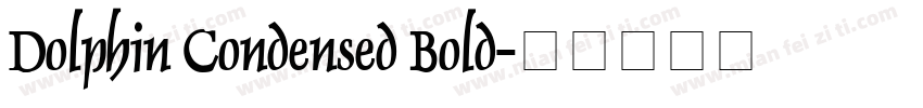 Dolphin Condensed Bold字体转换